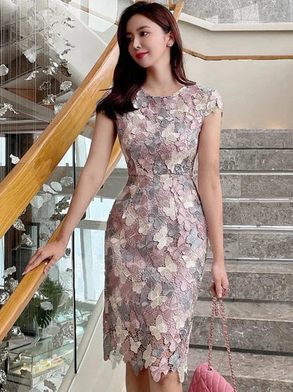 Chic Elegant Lace Summer Dress -Guocali