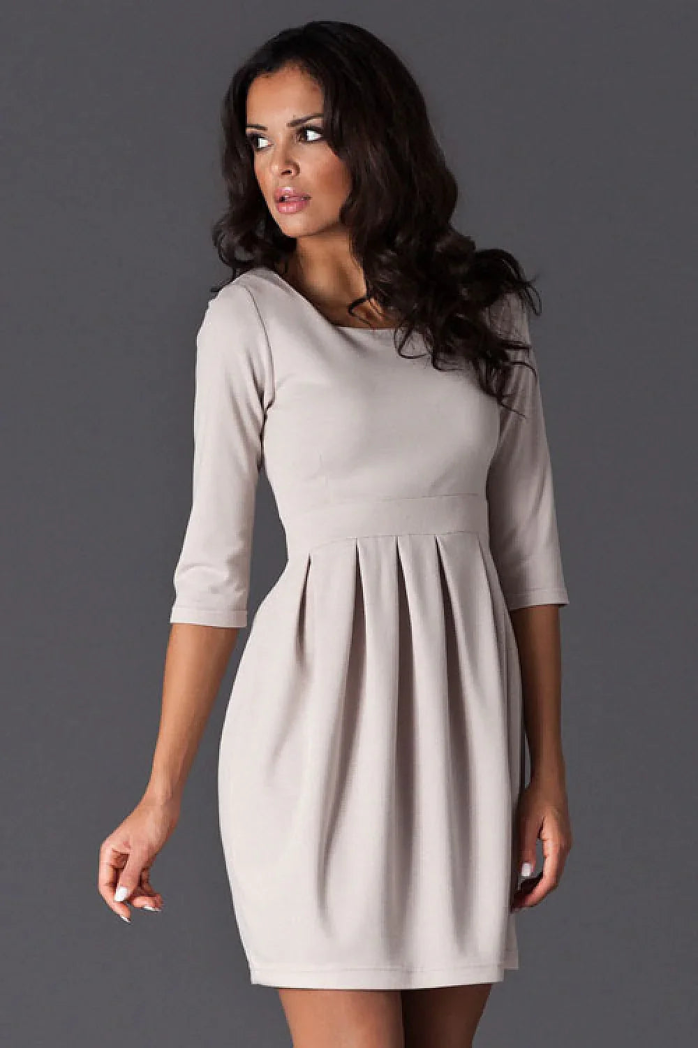 Chic Round Neck Day Dress
