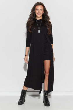 chic solid classic long sleeves mini day dress – Daydress | GUOCALI