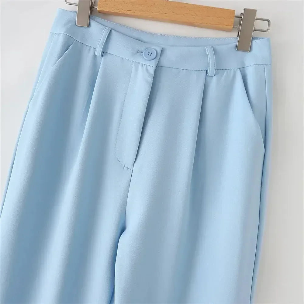 Chic Western Belted Vest Pant Suit -Guocali