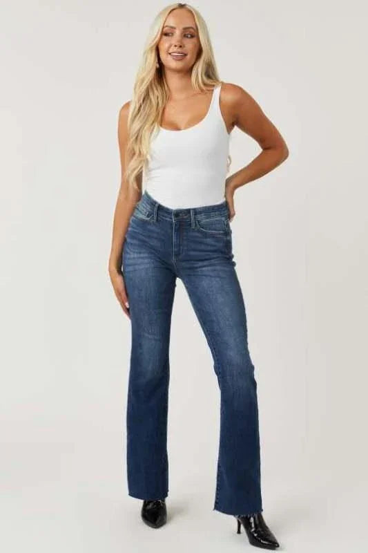 Chic Women Jeans – High-Waist Stretch Denim -Guocali