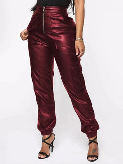 Chic Women's Cargo Pants – High-Waist Stretchable Fit - Guocali
