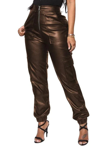 Chic Women's Cargo Pants – High-Waist Stretchable Fit -Guocali