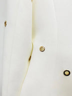 Chic Women's Pant Suit - Solid Single-Breasted, Black