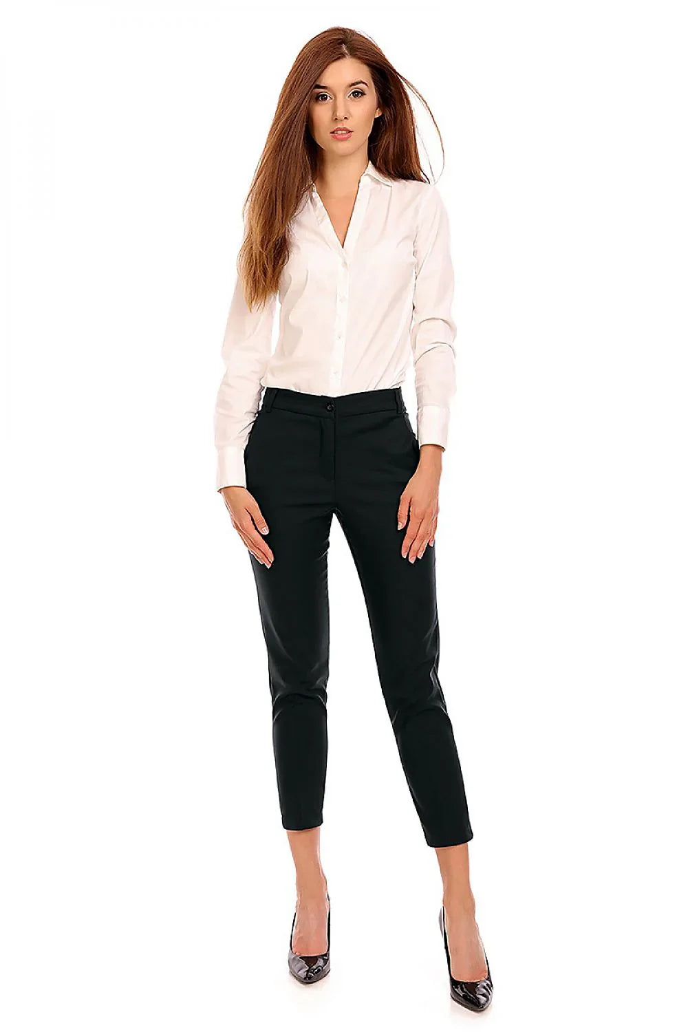 Chic Women Trousers – High-Waist Slim Fit -Guocali