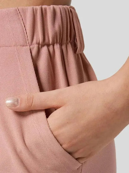 Chic Women Wide Leg Pants – High-Waist Stretchable -Guocali