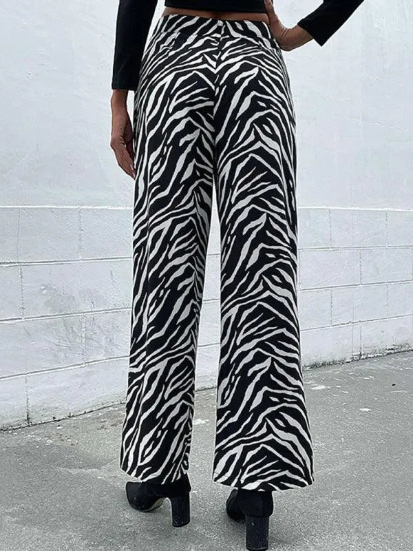 Chic Women Wide Leg Pants – High-Waist Wrinkle-Resistant -Guocali