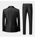 Elegant Men’s Tuxedo Suit - Texture Single-Breasted