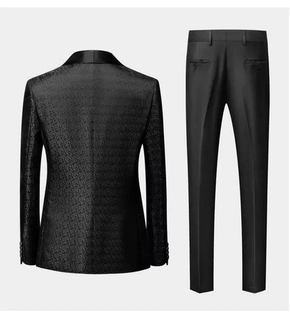 Classic 3-Piece Tuxedo Suit for Men - Wedding Party Attire -Guocali