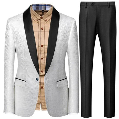 Classic 3-Piece Tuxedo Suit for Men - Wedding Party Attire -Guocali