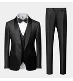 Elegant Men’s Tuxedo Suit - Texture Single-Breasted