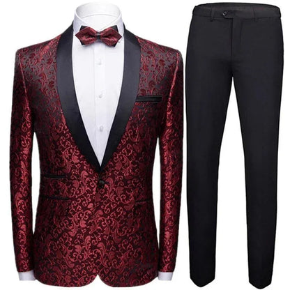 Classic 3-Piece Tuxedo Suit for Men - Wedding Party Attire -Guocali