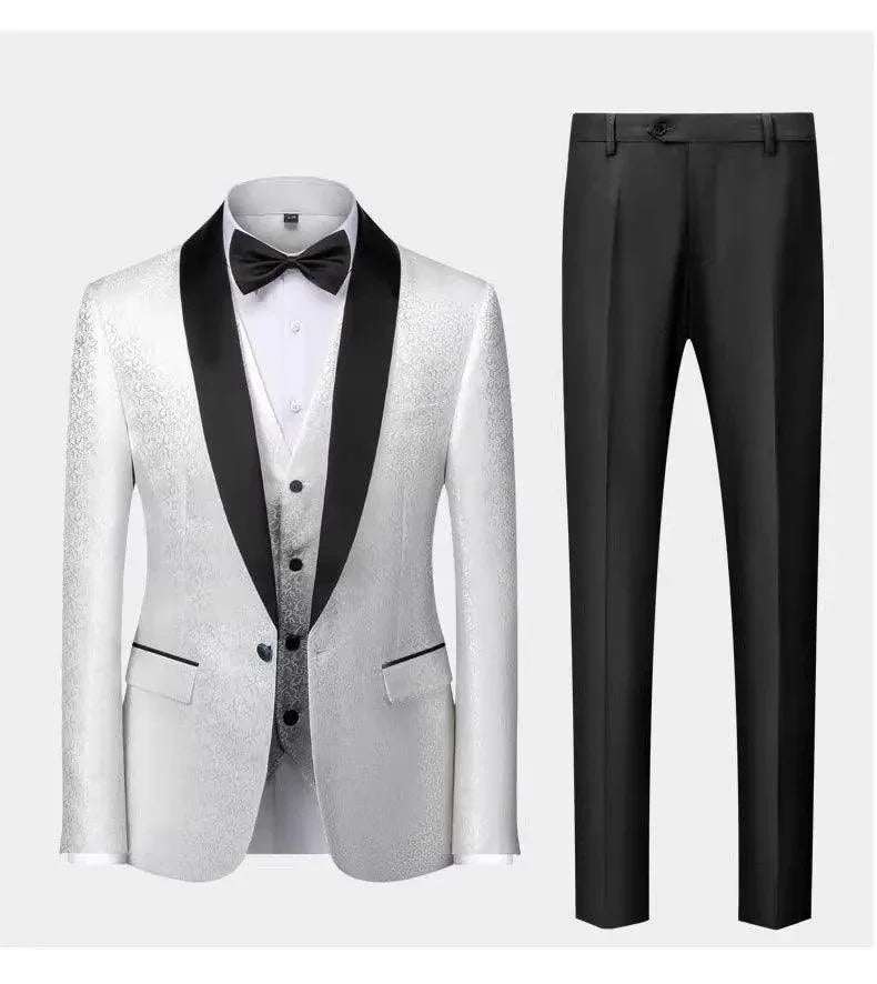 Classic 3-Piece Tuxedo Suit for Men - Wedding Party Attire -Guocali