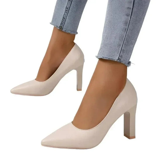 Classic Heel Women Pumps Pointed Toe -Guocali