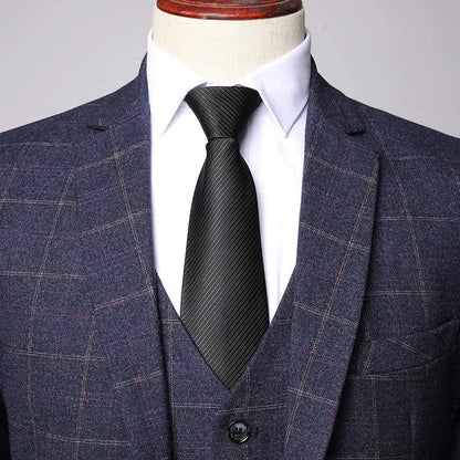 Classy Checked Men's Suit - Formal Business Attire -Guocali