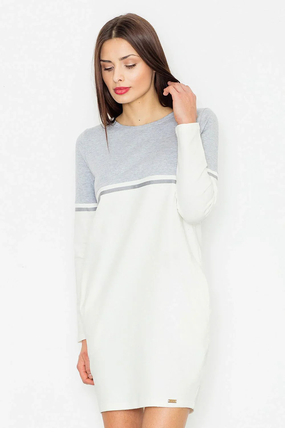 Cotton Long Sleeve Dress Casual Comfortable Fit-Day Dress-GUOCALI