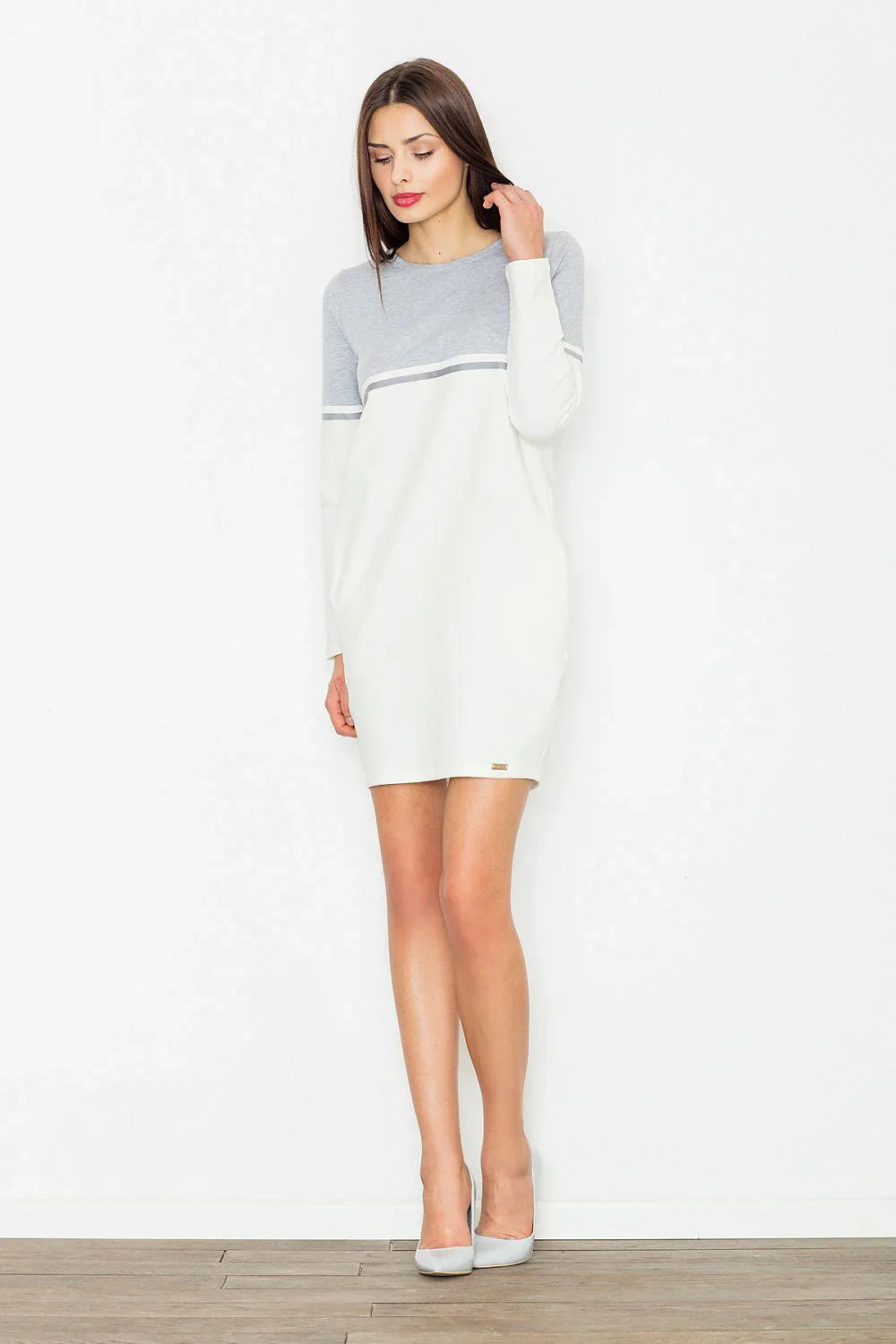 Cotton Long Sleeve Dress Casual Comfortable Fit-Day Dress-GUOCALI