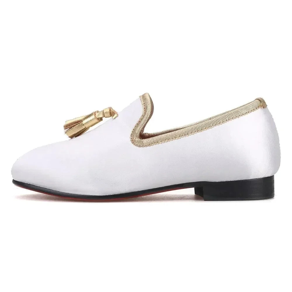 Cozy Cotton Insole Kids' Loafers -Guocali