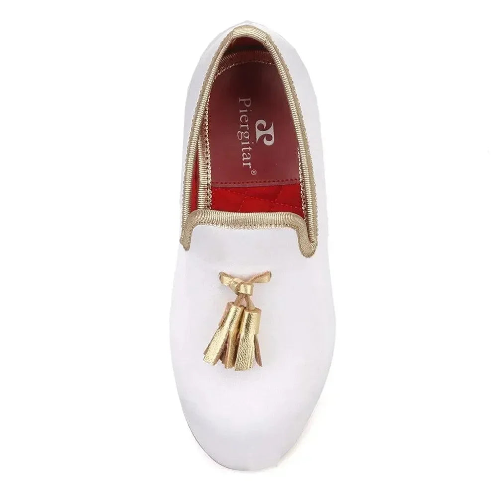 Kids Casual Tassel Dress Loafers - Slip-On Flat Shoes
