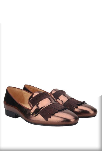 Cracked Patent Leather Loafers - Men Shoes - Loafer Shoes - Guocali
