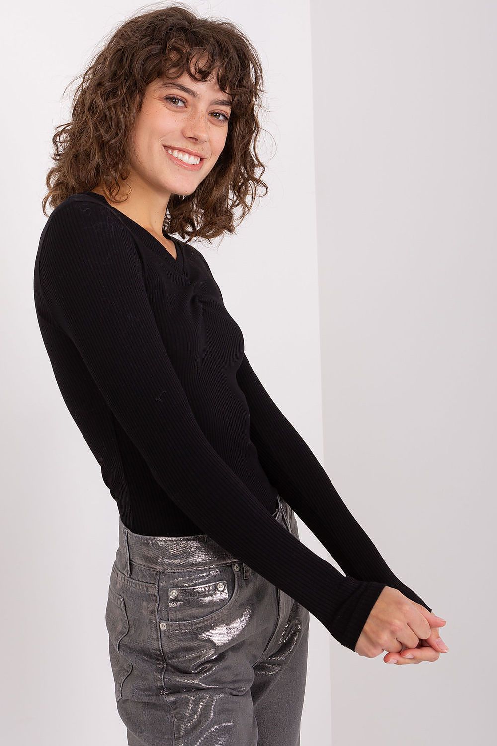 Women's Cotton Blouse - Solid Waist Length