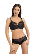 Women Solid Lace Full Coverage Underwire Bra