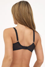 Embroidered Bra White Cotton Support-Women Bra-GUOCALI