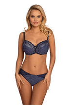 Convertible Bra Navy Lace Support-Women Bra-GUOCALI