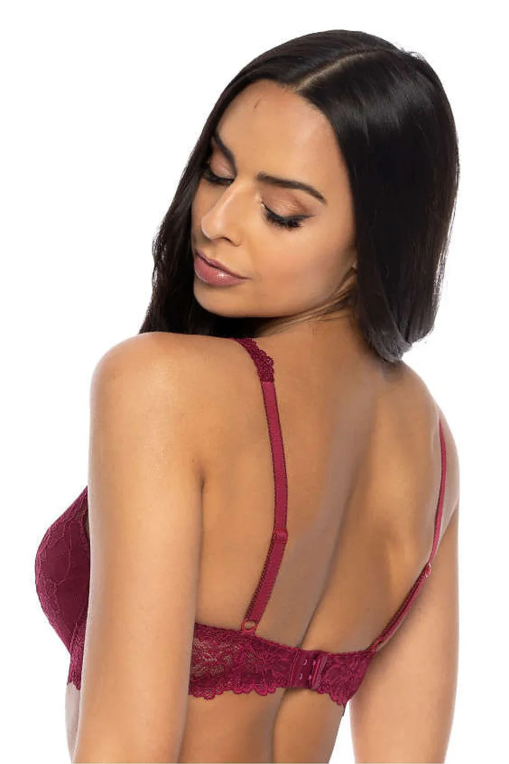 Women Plunge Lace Underwire Bra
