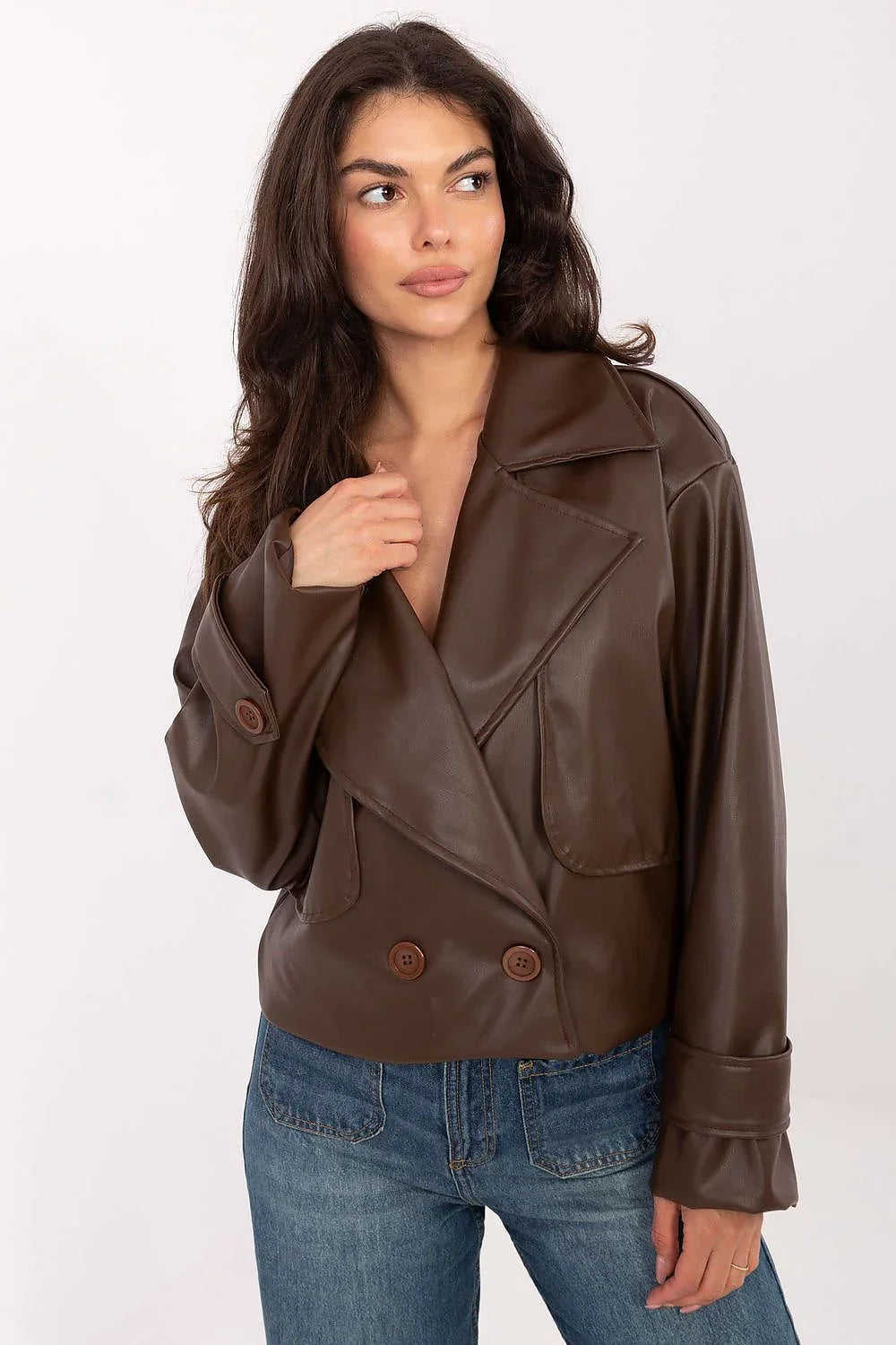 Women's Cropped Coat - With Lining Chic, Elegant, Casual
