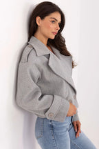 Women's Cropped Coat - With Lining Chic, Elegant, Casual