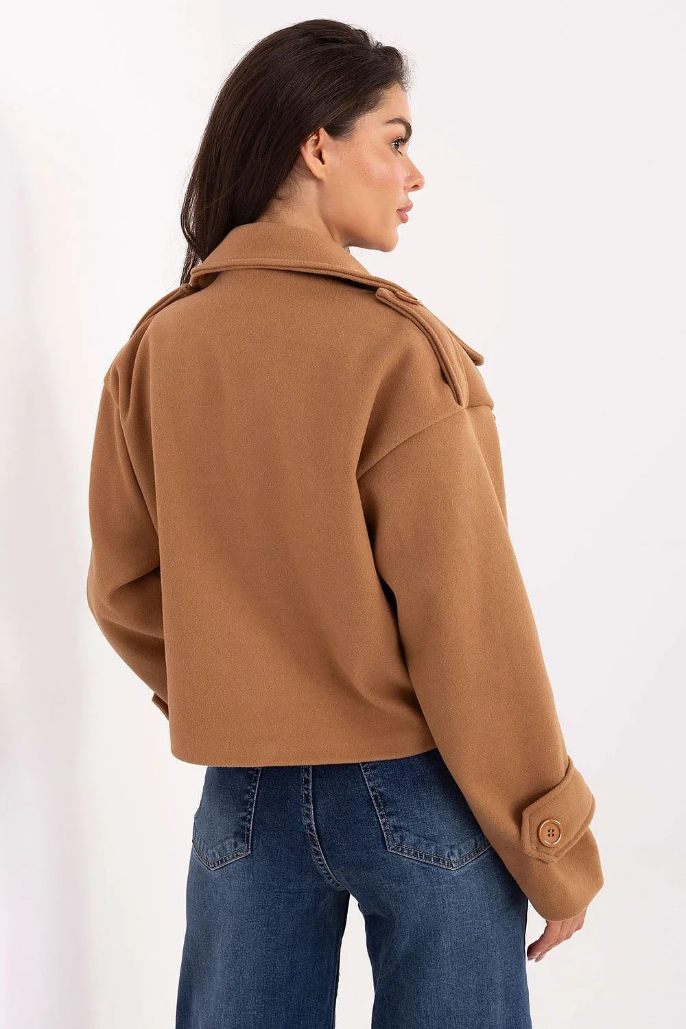 Women's Cropped Coat - With Lining Chic, Elegant, Casual