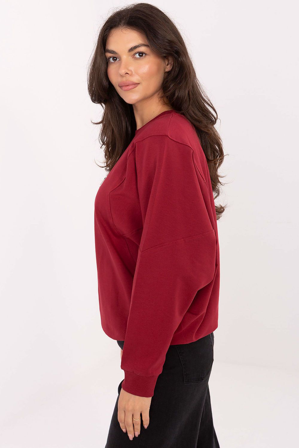 Women's Sweatshirt - Crew-Neck With Regular Fit