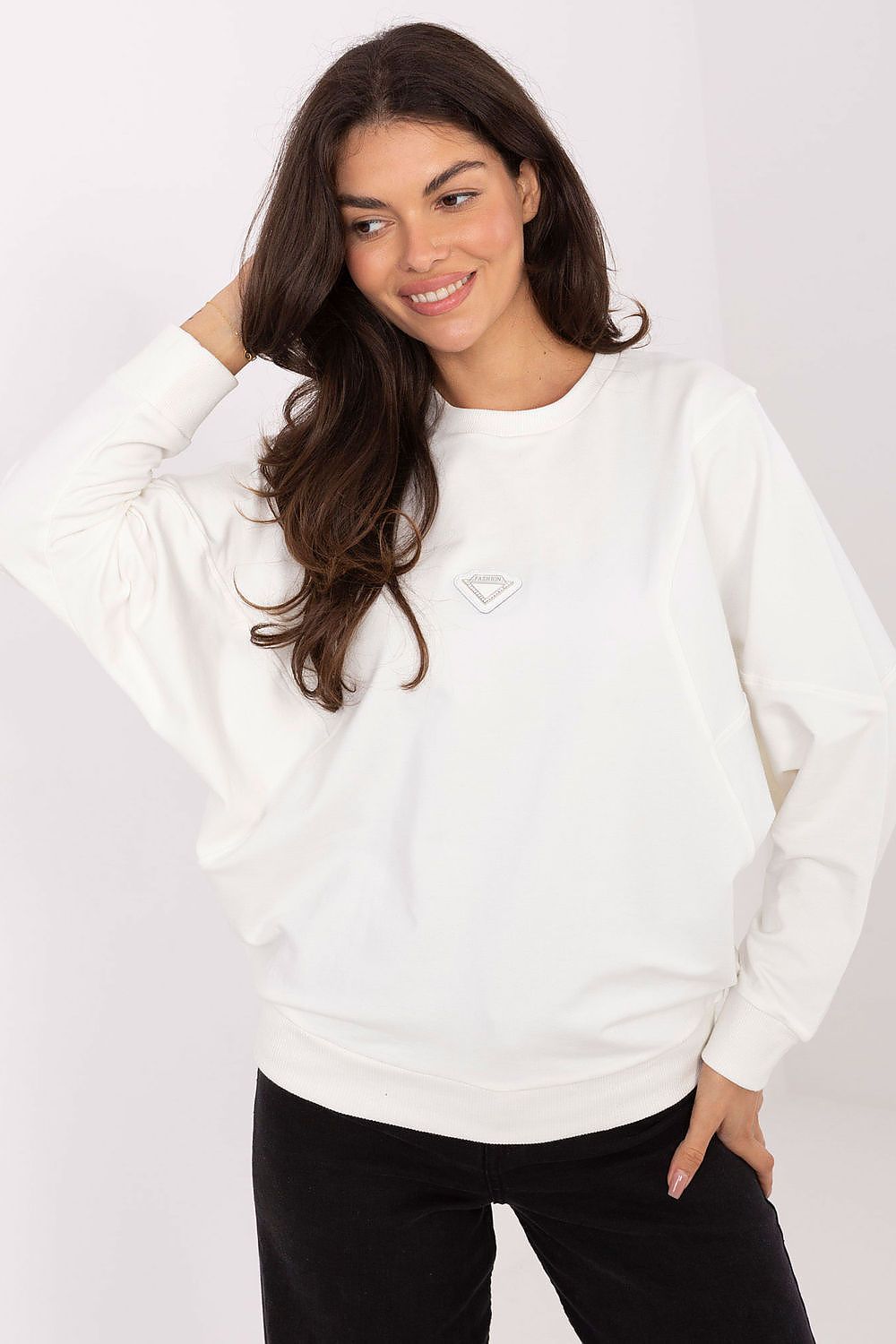 Women's Sweatshirt - Crew-Neck With Regular Fit