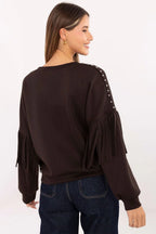 Women's Sweatshirt - Crew-Neck With Regular Fit
