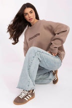 Women's Sweatshirt - Crew-neck With Regular Fit