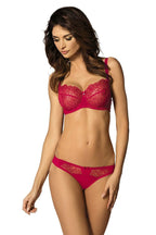 Women Embroidered Tulle Balconette Bra