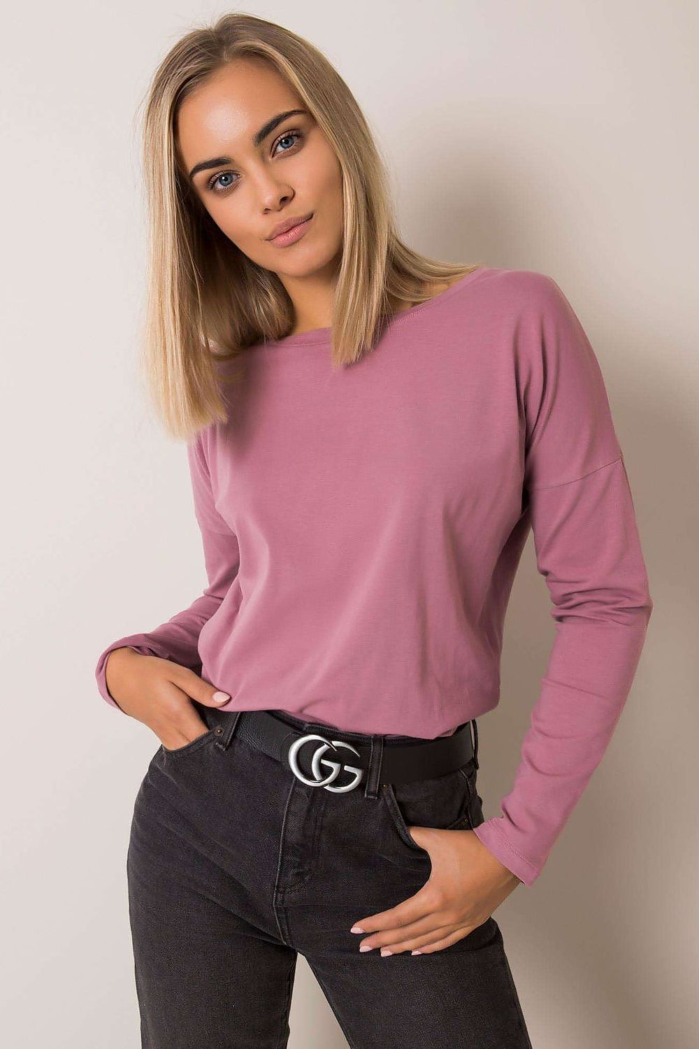 Women's Casual Blouse - Solid Hip Length