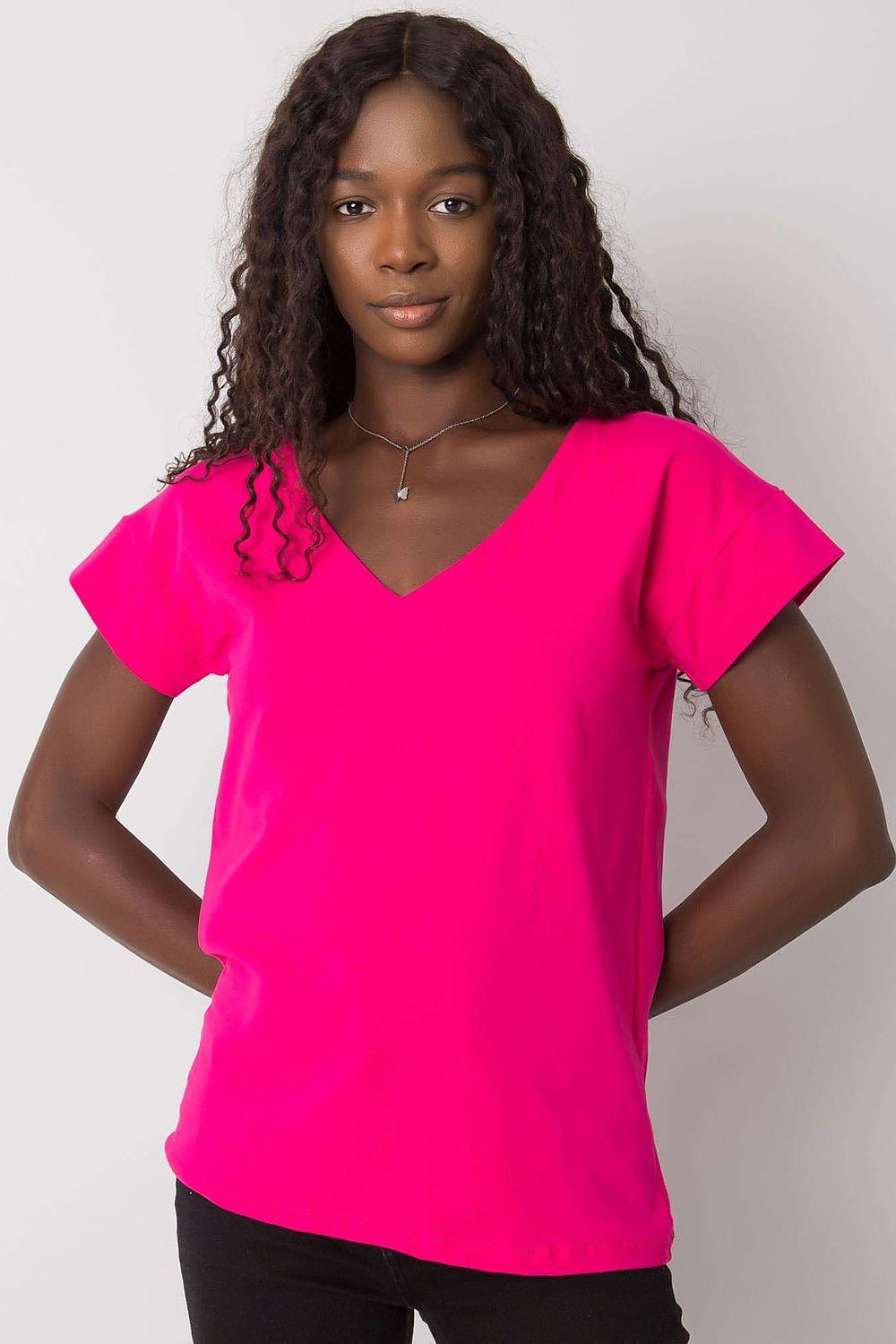 Women's Cotton Blouse - Solid Hip Length