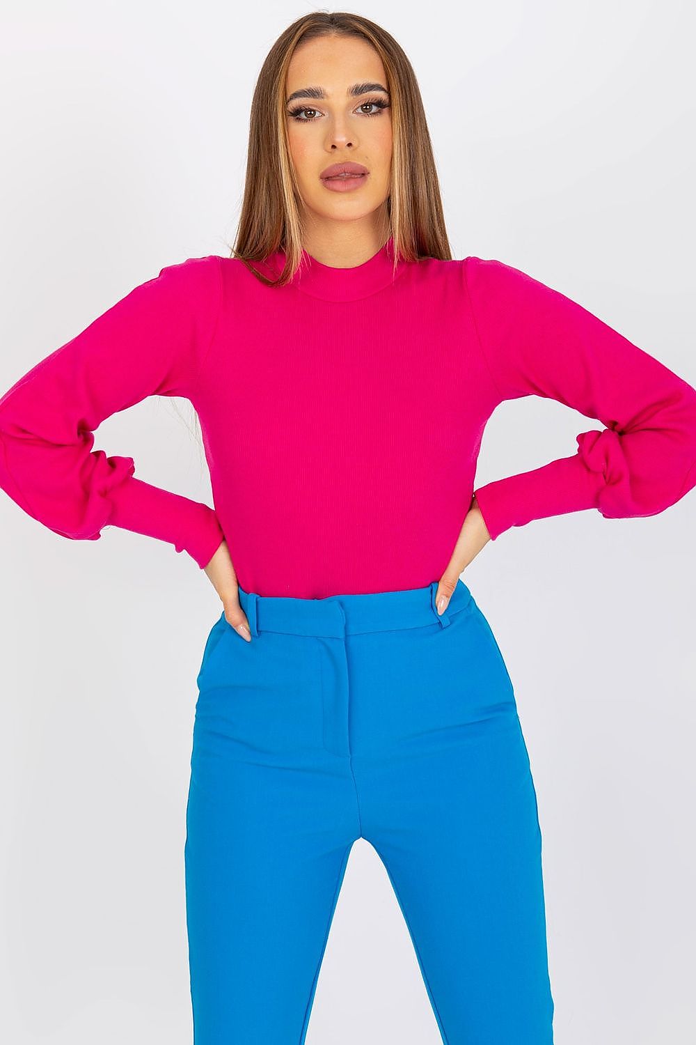 Women's Long Sleeve Blouse - Solid Waist Length