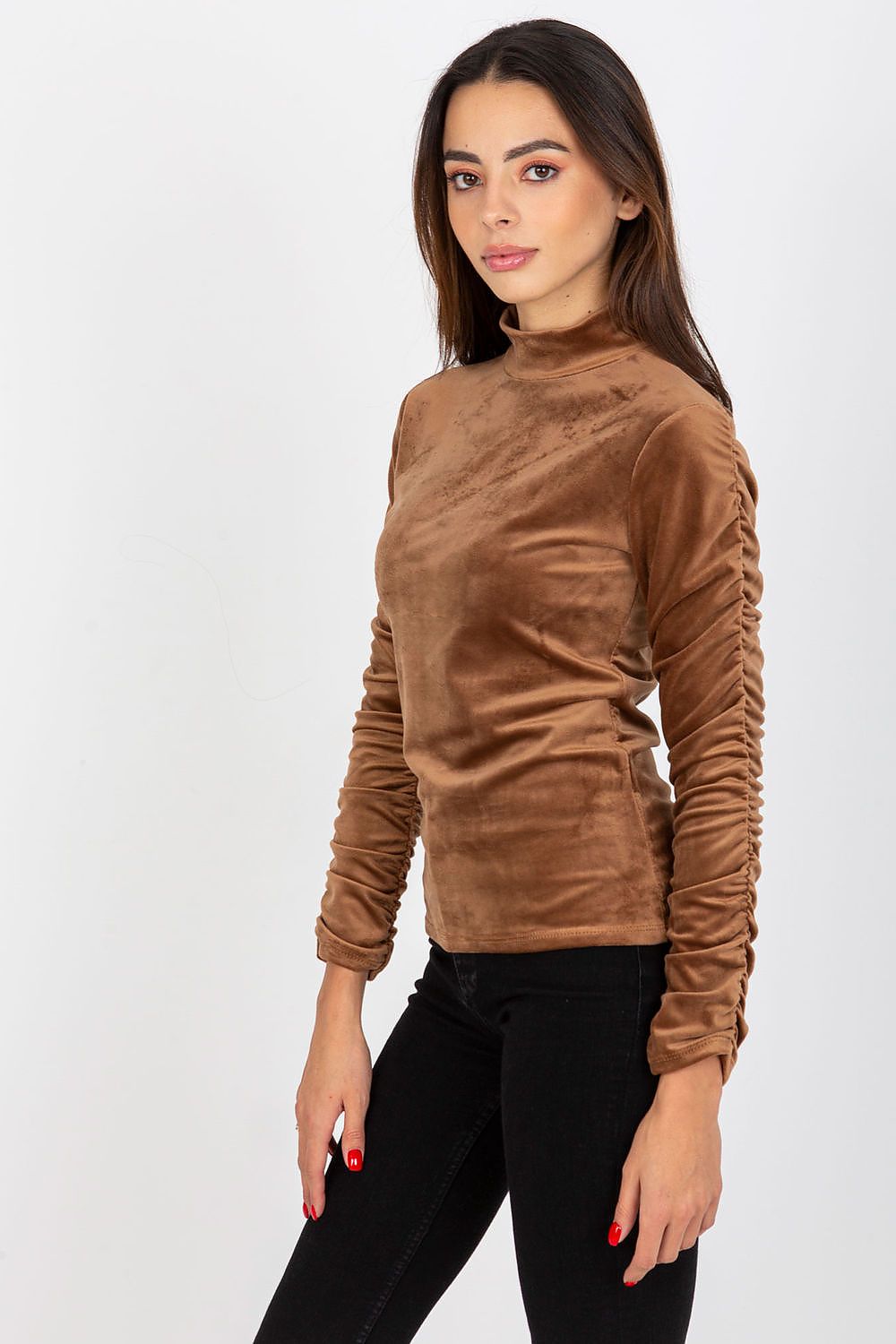 Women's Long Sleeve Blouse - Solid Waist Length