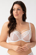 Full Cup Bra White Lace Support-Women Bra-GUOCALI