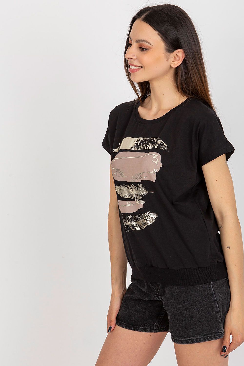 Women's Cotton Blouse - Logo Waist Length