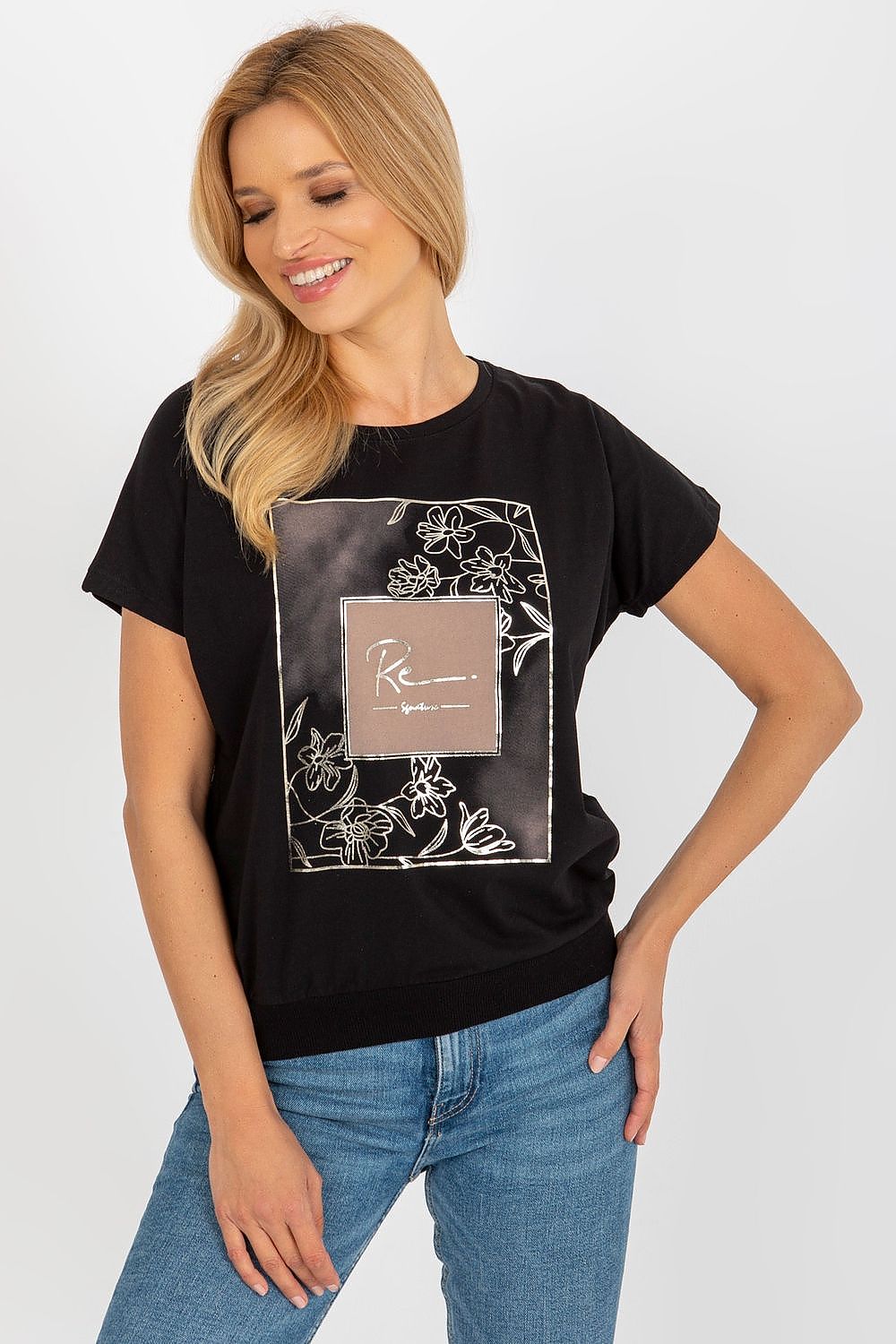 Women's Casual Blouse - Logo Hip Length