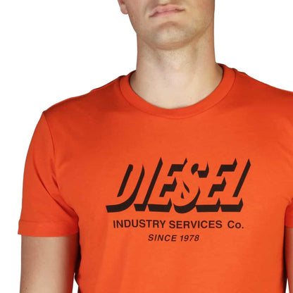 Diesel Men T-shirts - Orange Brand T-shirts - T-Shirt - Guocali