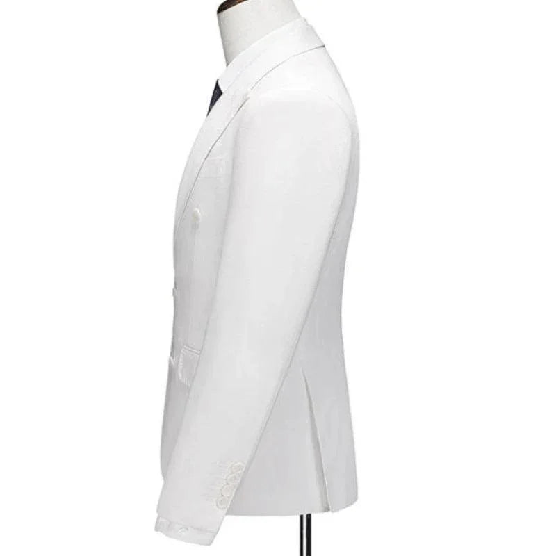 Double-Breasted 3-Piece Men Suit - Groom & Business -Guocali