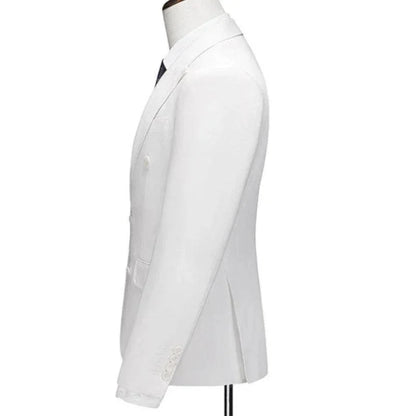 Double-Breasted 3-Piece Men Suit - Groom & Business -Guocali