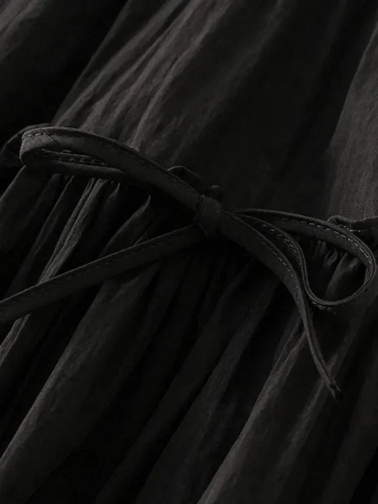 Elegant Bow A-Line Skirt -Guocali