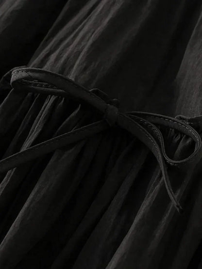 Elegant Bow A-Line Skirt -Guocali