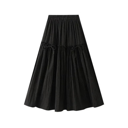 Elegant Bow A-Line Skirt -Guocali